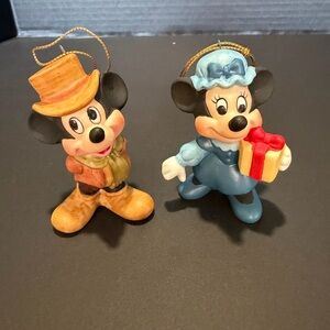 Disney Mickey and Minnie Mouse Festive Figurines
